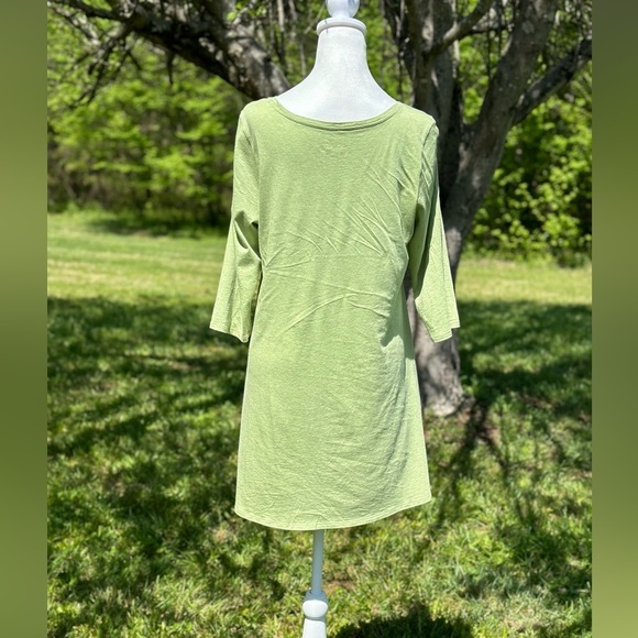 J. Jill Pure Jill Cotton‎ Modal Blend Ballet Sleeve Long Tunic Shirt Size Medium - Picture 3 of 5